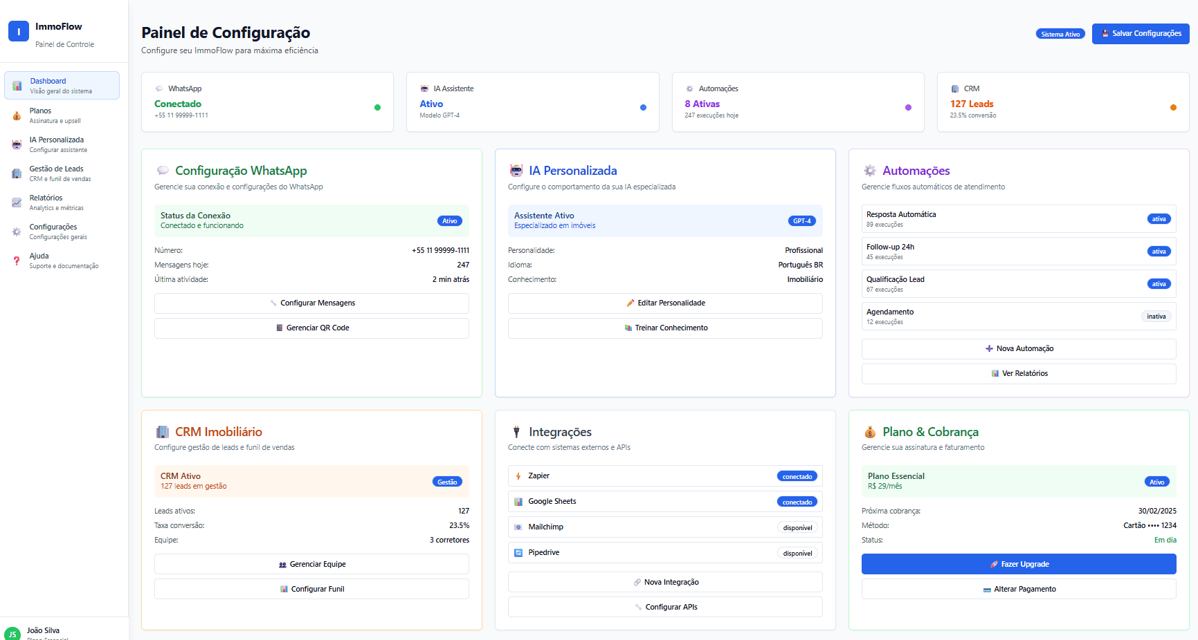 ImmoFlow — Dashboard